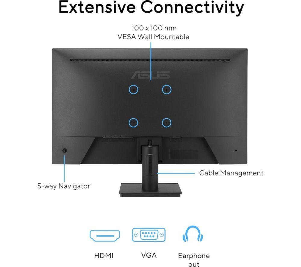 ASUS VA279HG Full HD 27" IPS LED Monitor - Black image number 2 of 8