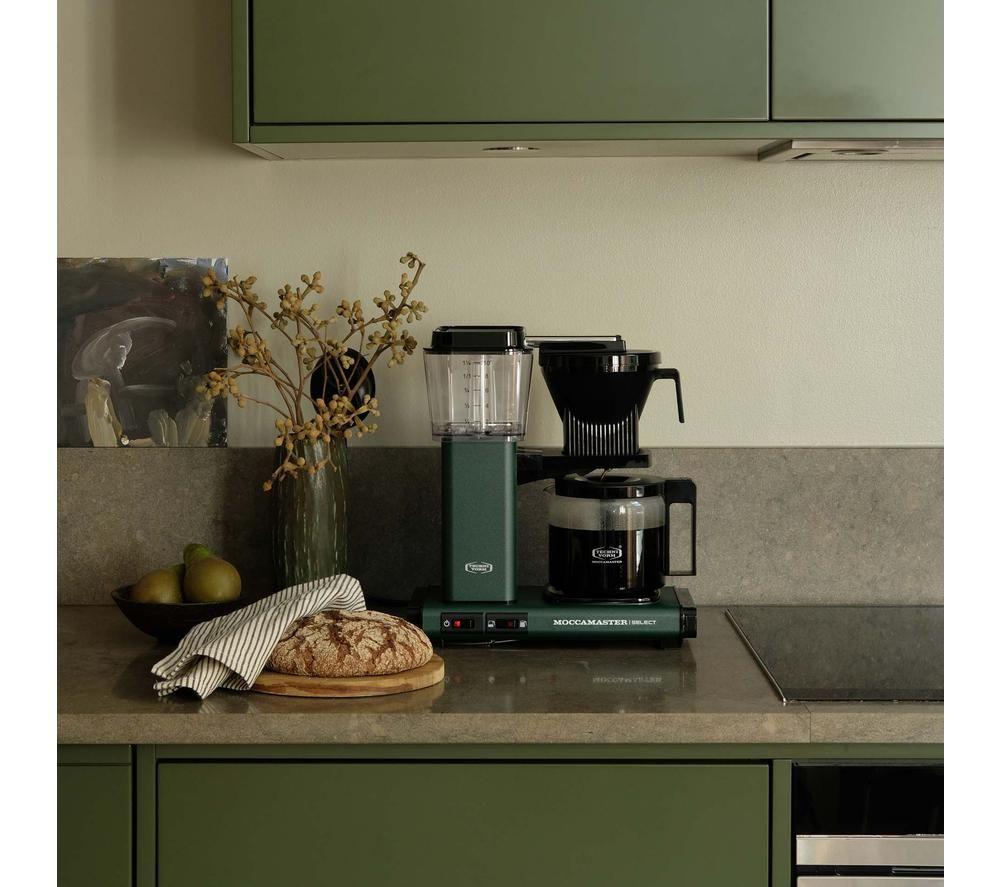 MOCCAMASTER KBG Select 53822 Filter Coffee Machine - Forest Green image number 3 of 6