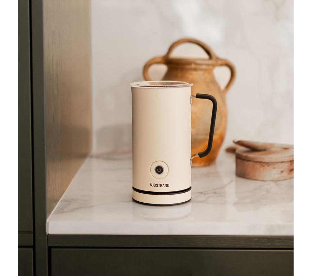 SJOSTRAND F1-BE-UK-A Electric Milk Frother - Beige image number 4 of 5