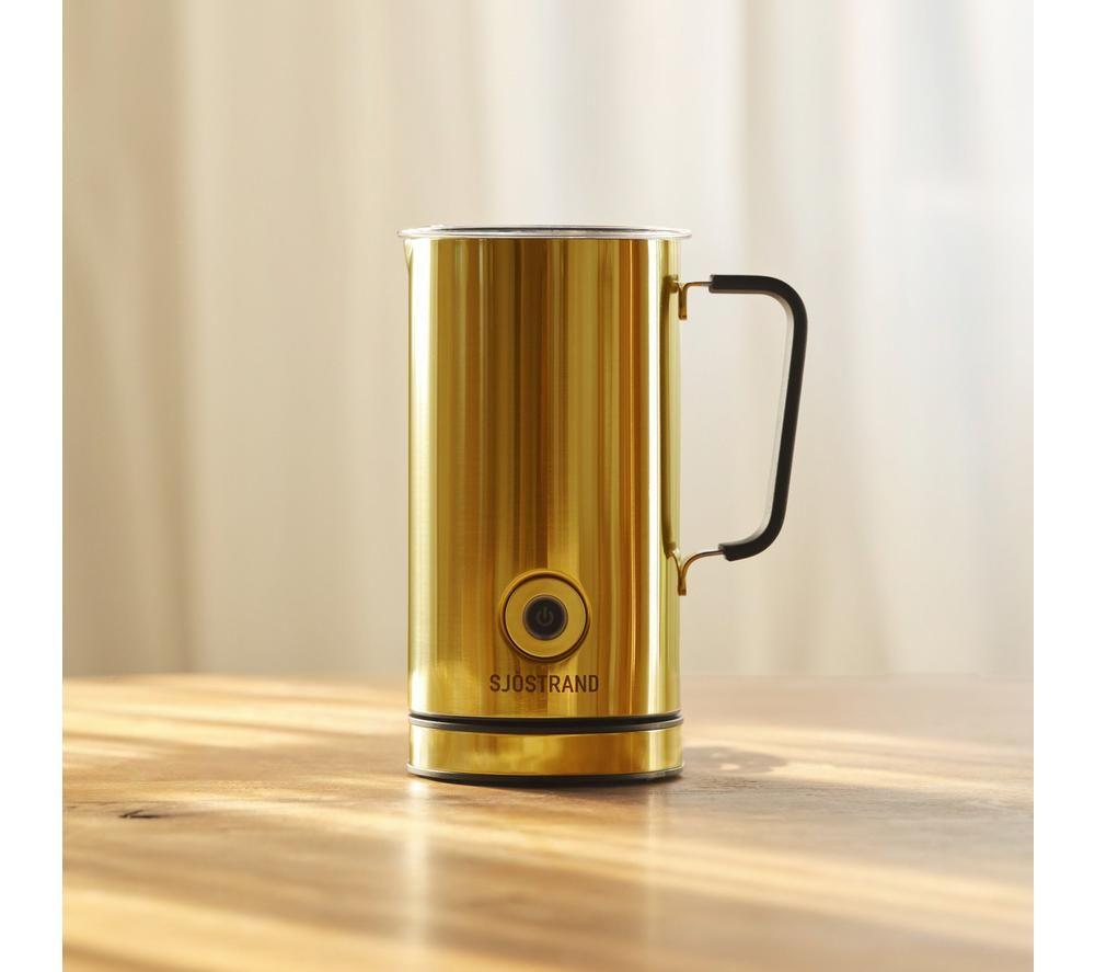 SJOSTRAND F1-BR-UK-A Electric Milk Frother - Brass image number 3 of 4