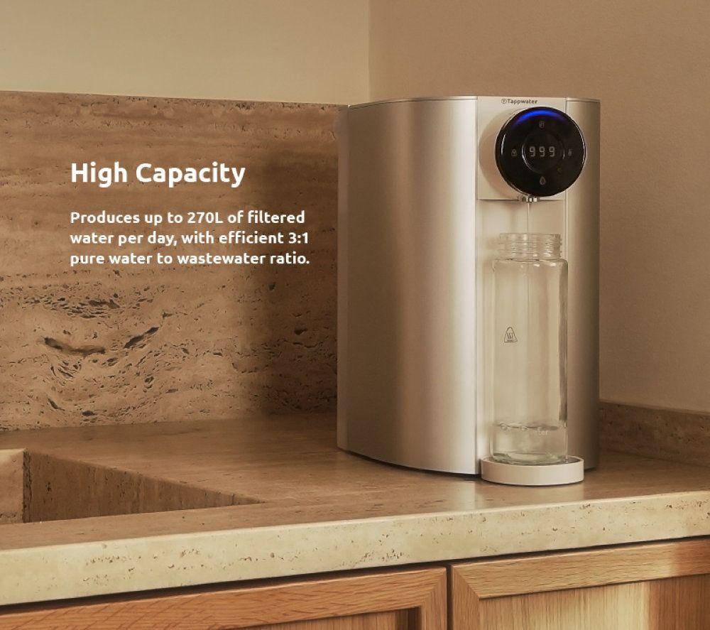 TAPPWATER Reverse Osmosis Countertop Water Purifier - Grey & White image number 8 of 9