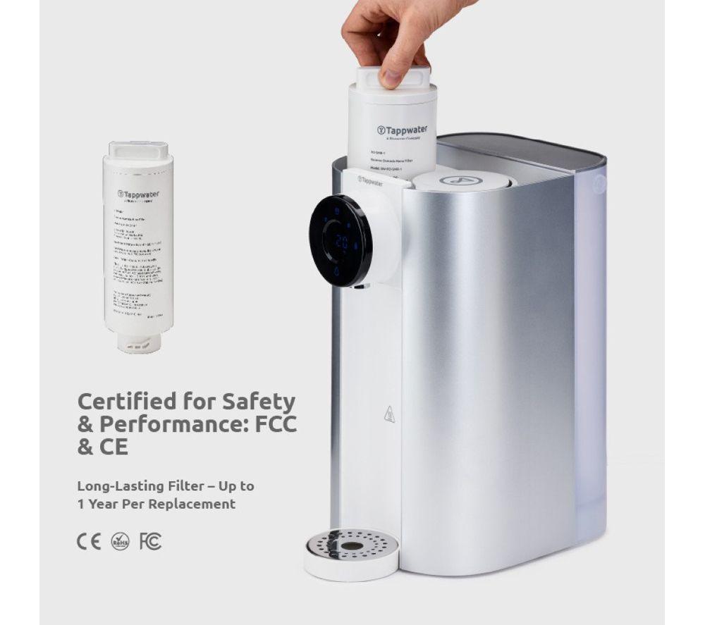 TAPPWATER Reverse Osmosis Countertop Water Purifier - Grey & White image number 9 of 9