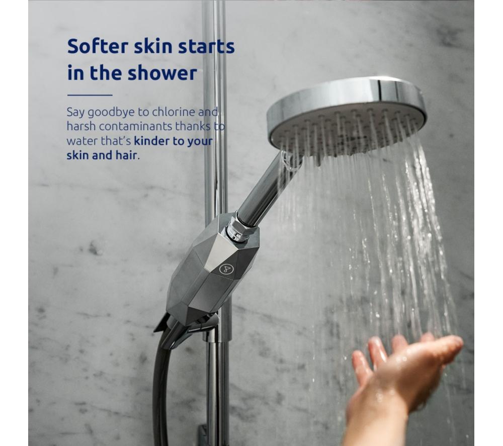 TAPPWATER ShowerPro Diamond Shower Filter - Starter Pack, Silver image number 2 of 8