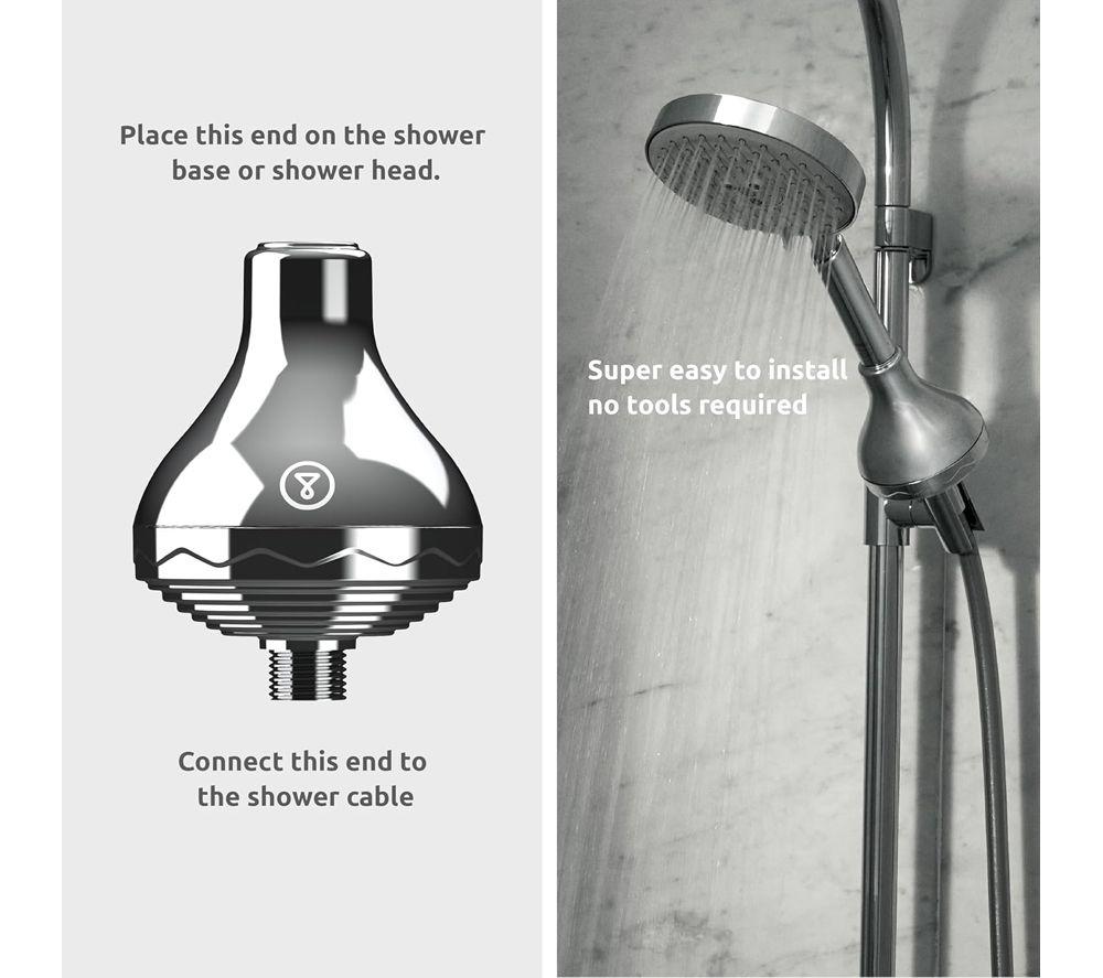 TAPPWATER ShowerPro Water Filter - Pack of 1, Chrome image number 3 of 3