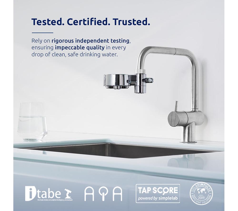 TAPPWATER EcoPro Compact Water Filter - Annual Pack, Chrome Silver image number 4 of 8