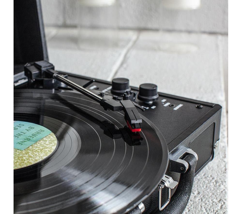 VICTROLA Journey+ Portable Belt Drive Bluetooth Turntable - Black image number 8 of 8