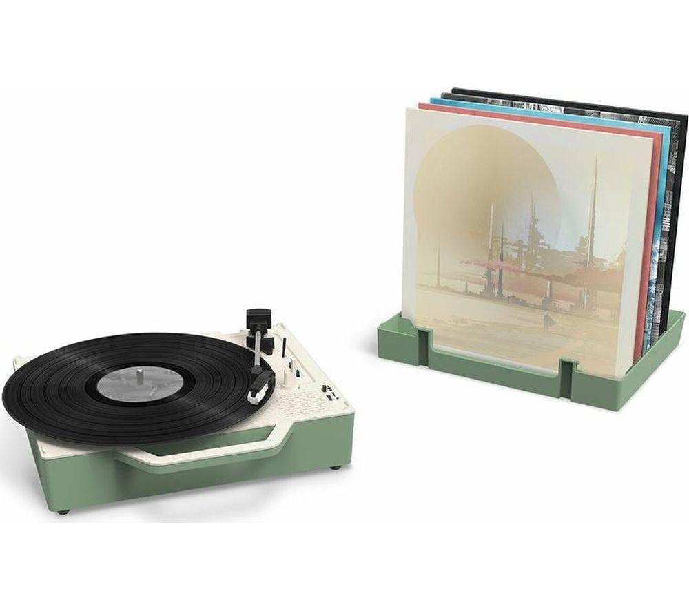 VICTROLA Re-Spin Portable Belt Drive Bluetooth Turntable - Basil Green image number 4 of 11