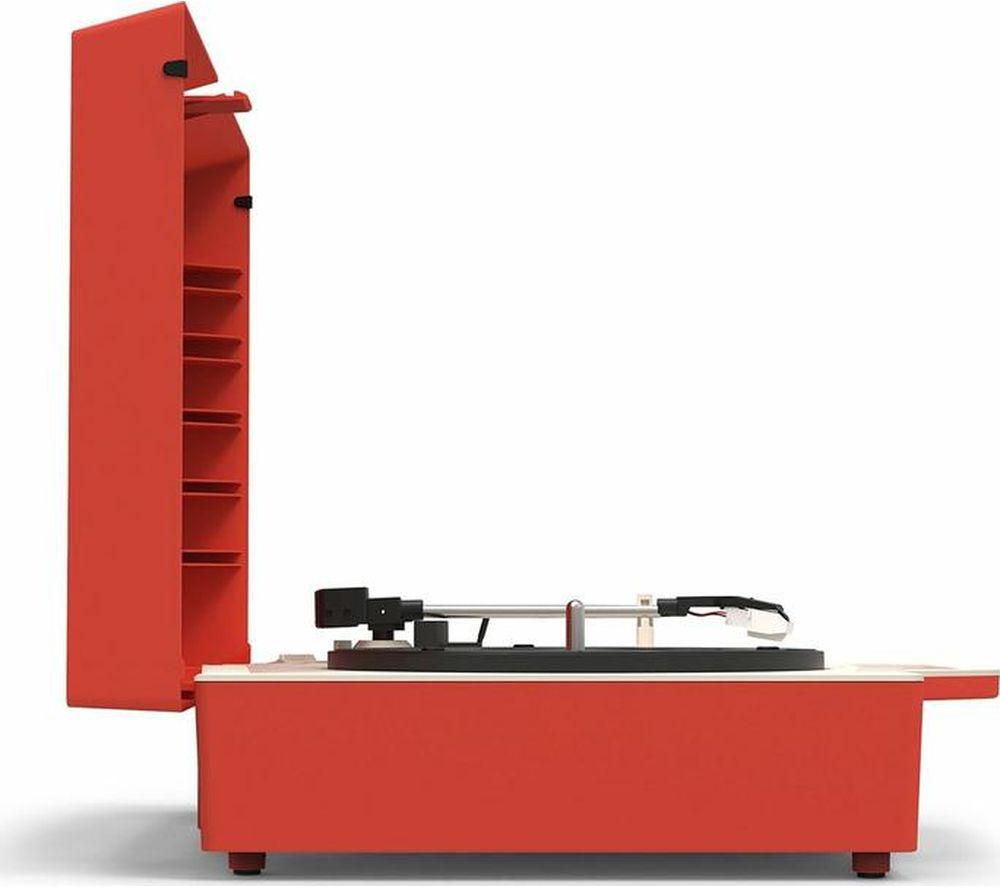 VICTROLA Re-Spin Portable Belt Drive Bluetooth Turntable - Red image number 3 of 11