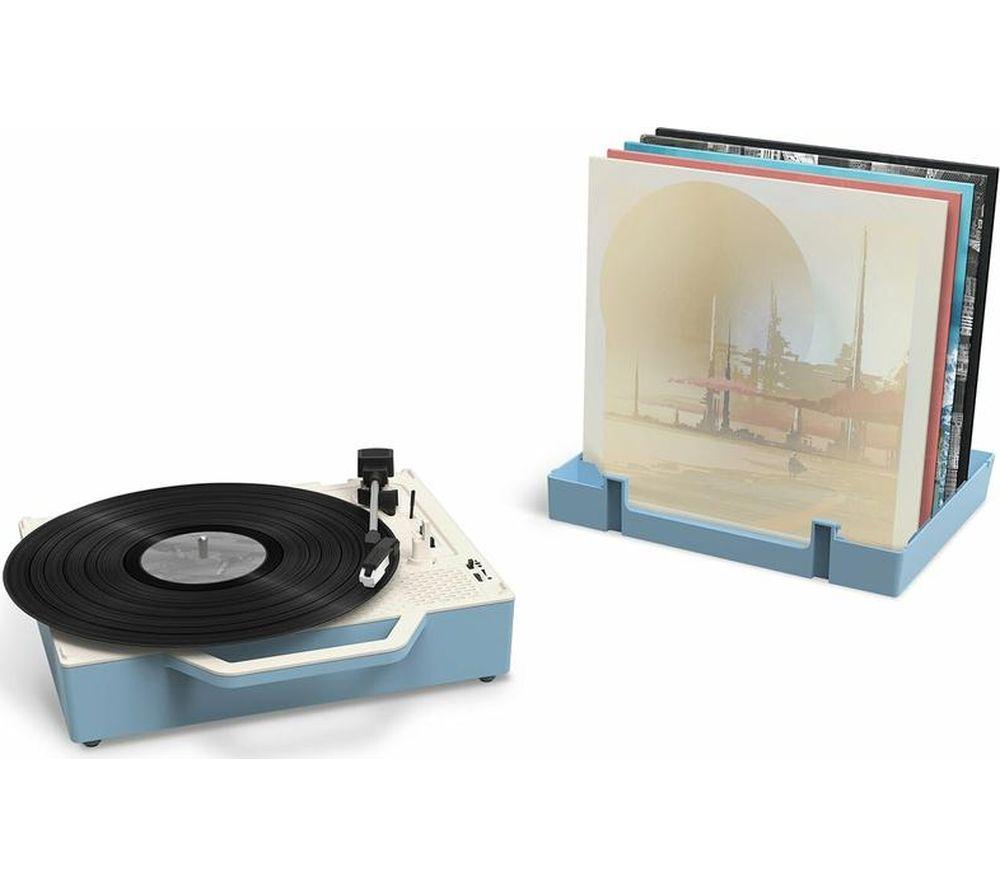 VICTROLA Re-Spin Portable Belt Drive Bluetooth Turntable - Light Blue image number 4 of 12