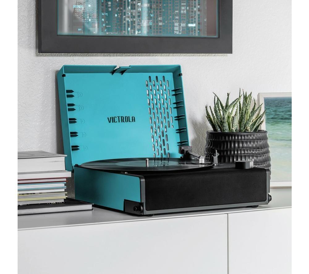 VICTROLA Revolution Go Portable Belt Drive Bluetooth Turntable - Celestial Blue image number 10 of 10