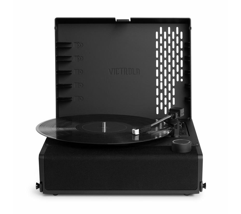 VICTROLA Revolution Go Portable Belt Drive Bluetooth Turntable - Black image number 5 of 11