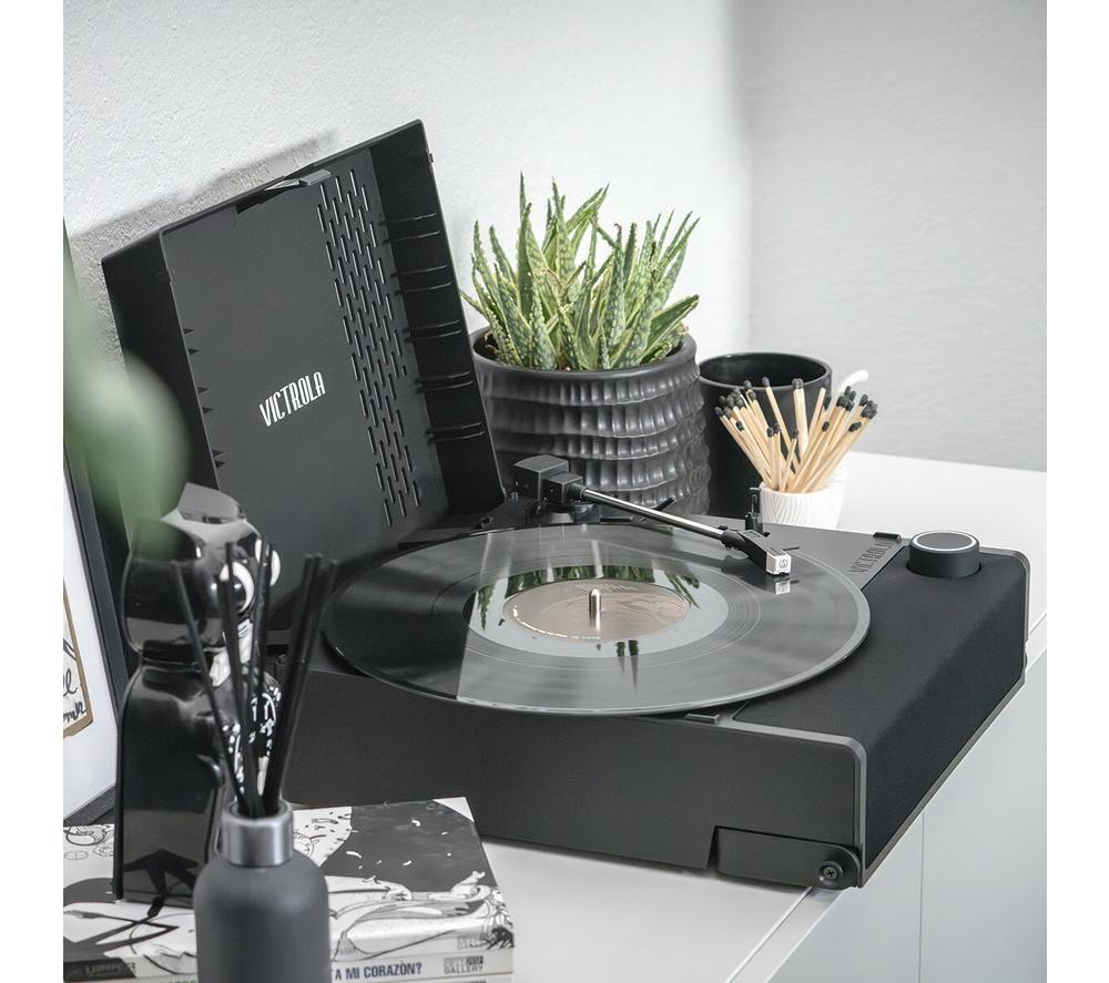 VICTROLA Revolution Go Portable Belt Drive Bluetooth Turntable - Black image number 8 of 11