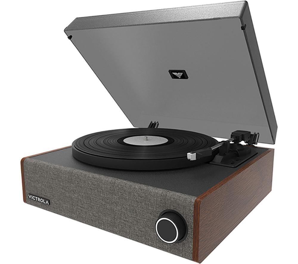 Victrola Eastwood Lp Vta-78 Belt Drive Bluetooth Turntable - Walnut, Brown