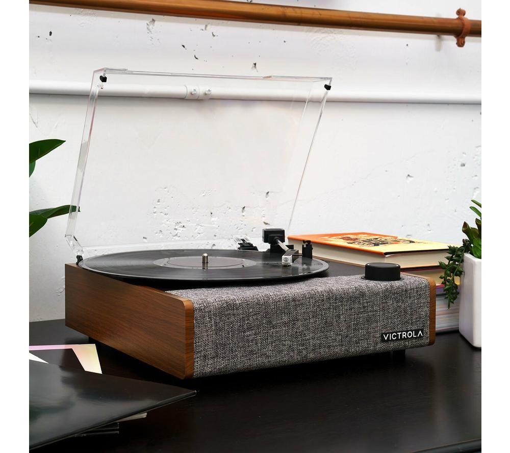 VICTROLA Eastwood II VTA-74 Belt Drive Bluetooth Turntable - Walnut image number 2 of 2