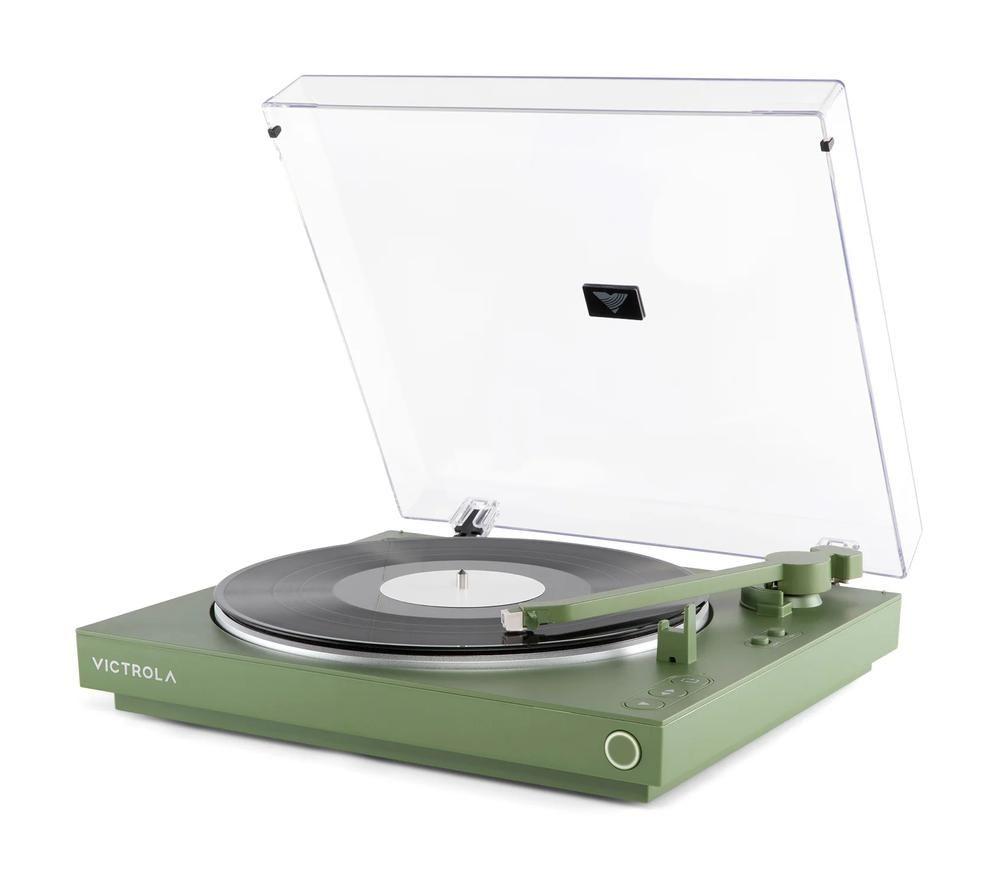 Victrola Automatic Vpt-800 Belt Drive Bluetooth Turntable - Matte Green, Green