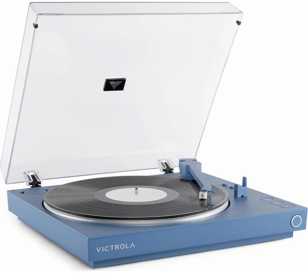 VICTROLA Automatic VPT-800 Belt Drive Bluetooth Turntable - Blue image number 5 of 11
