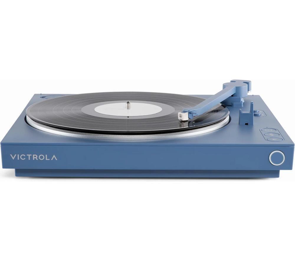 VICTROLA Automatic VPT-800 Belt Drive Bluetooth Turntable - Blue image number 10 of 11