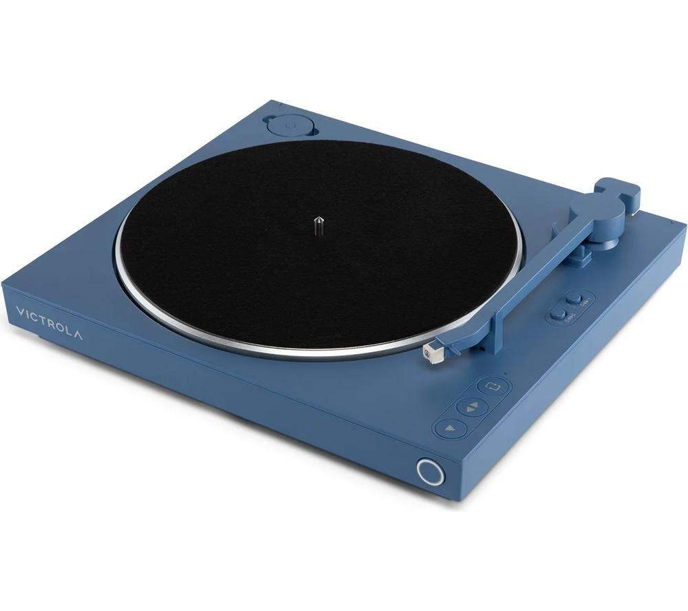 VICTROLA Automatic VPT-800 Belt Drive Bluetooth Turntable - Blue image number 11 of 11