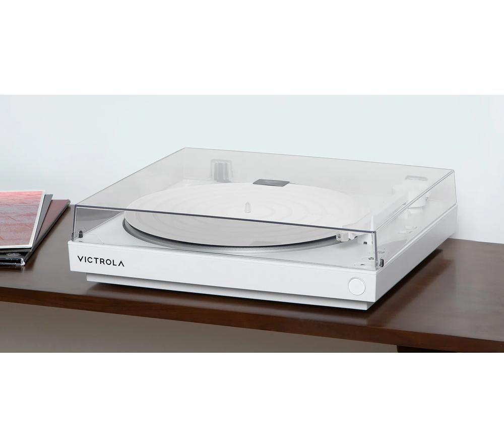 VICTROLA Automatic VPT-800 Belt Drive Bluetooth Turntable - Matt White image number 3 of 6