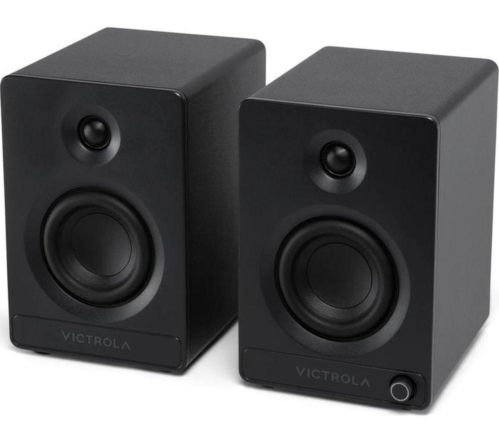 VICTROLA Tempo VPS-400 Bluetooth Bookshelf Speakers - Black image number 3 of 9