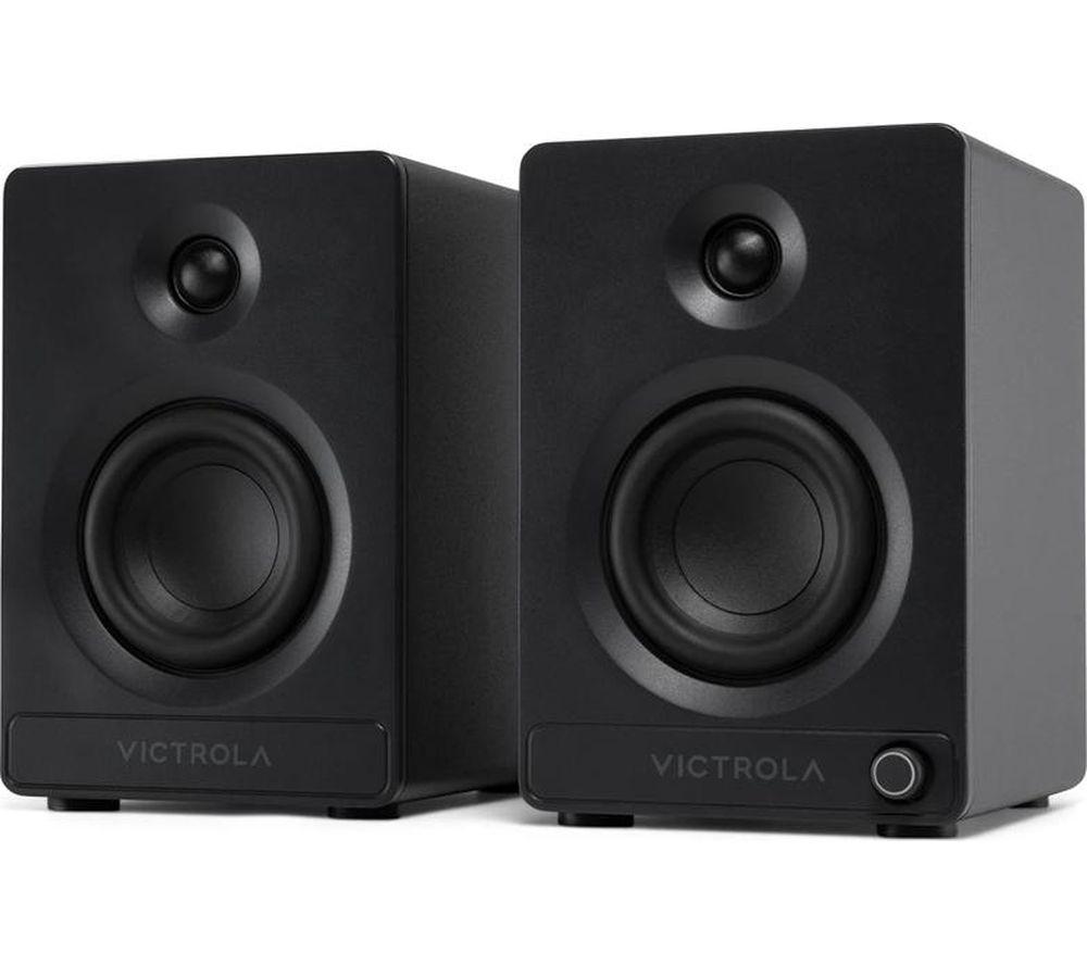 VICTROLA Tempo VPS-400 Bluetooth Bookshelf Speakers - Black image number 4 of 9