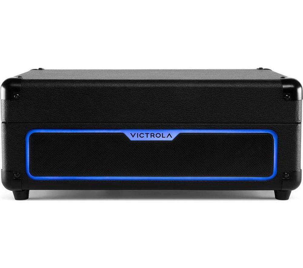 VICTROLA Journey Glow Portable Belt Drive Bluetooth Turntable - Black image number 7 of 11