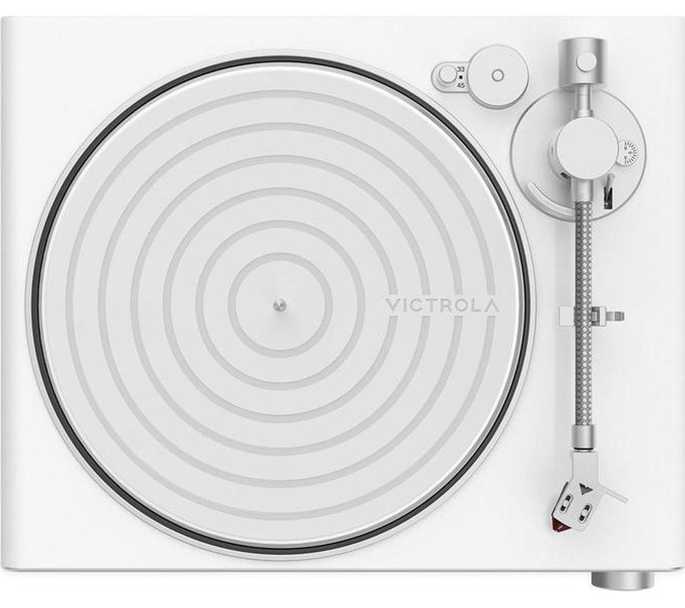 VICTROLA Stream Pearl for Sonos Belt Drive Turntable - White & Silver image number 2 of 9