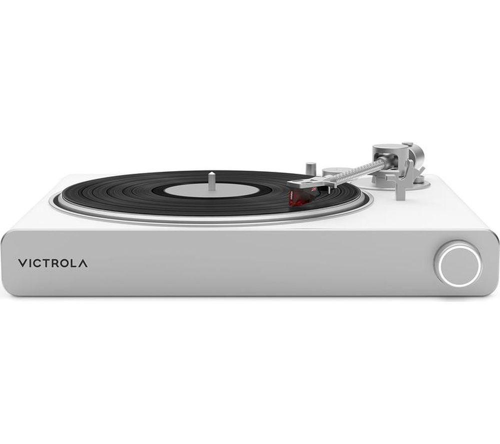 VICTROLA Stream Pearl for Sonos Belt Drive Turntable - White & Silver image number 6 of 9