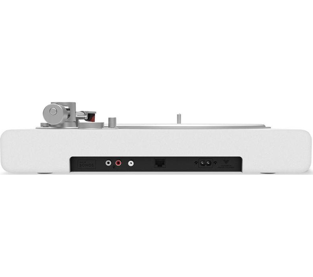 VICTROLA Stream Pearl for Sonos Belt Drive Turntable - White & Silver image number 7 of 9