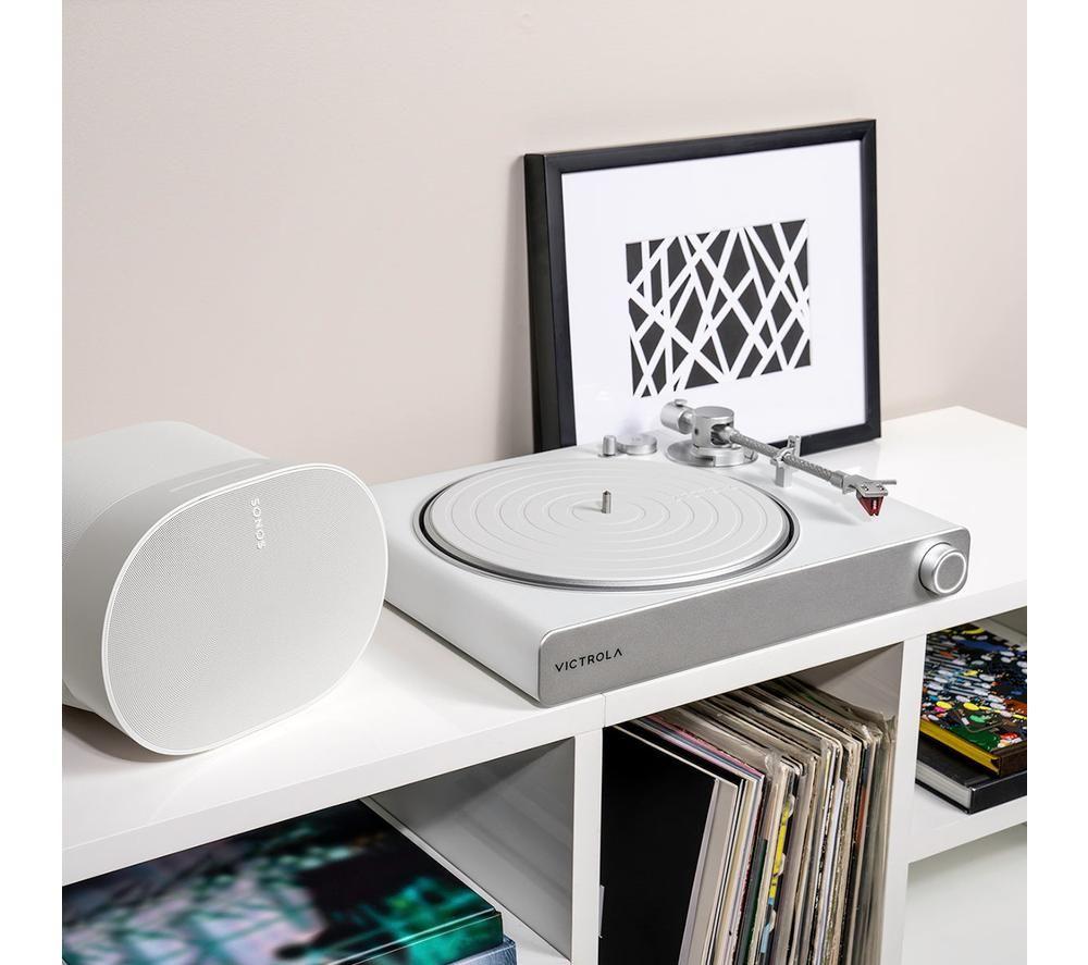 VICTROLA Stream Pearl for Sonos Belt Drive Turntable - White & Silver image number 9 of 9