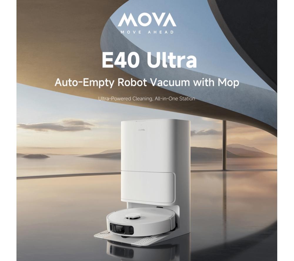 MOVA E40 Ultra Robot Vacuum Cleaner - White image number 11 of 11