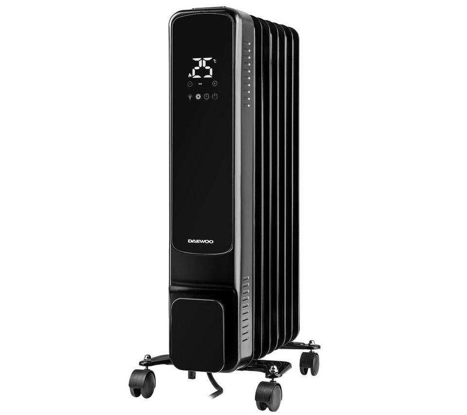 DAEWOO HEA1976GE Portable Oil-Filled Radiator - Black