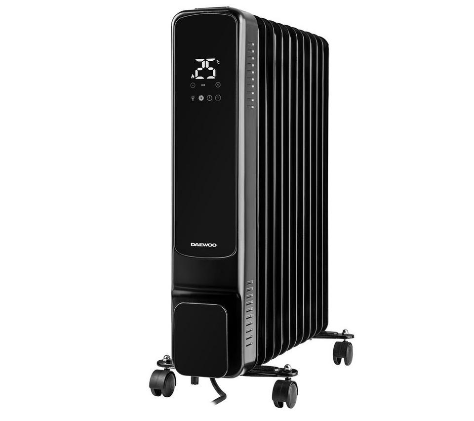 DAEWOO HEA1978GE Portable Oil-Filled Radiator - Black