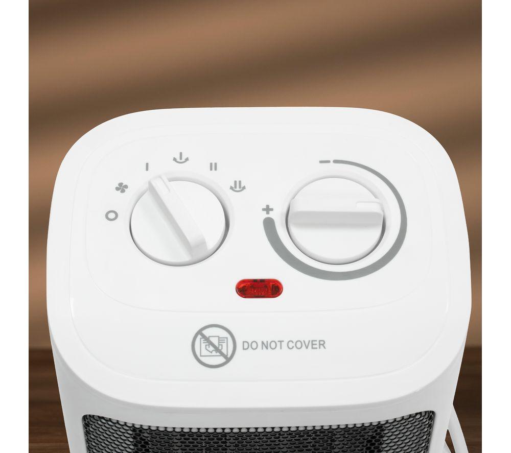 DAEWOO HEA1975GE Ceramic Fan Heater - White image number 3 of 4