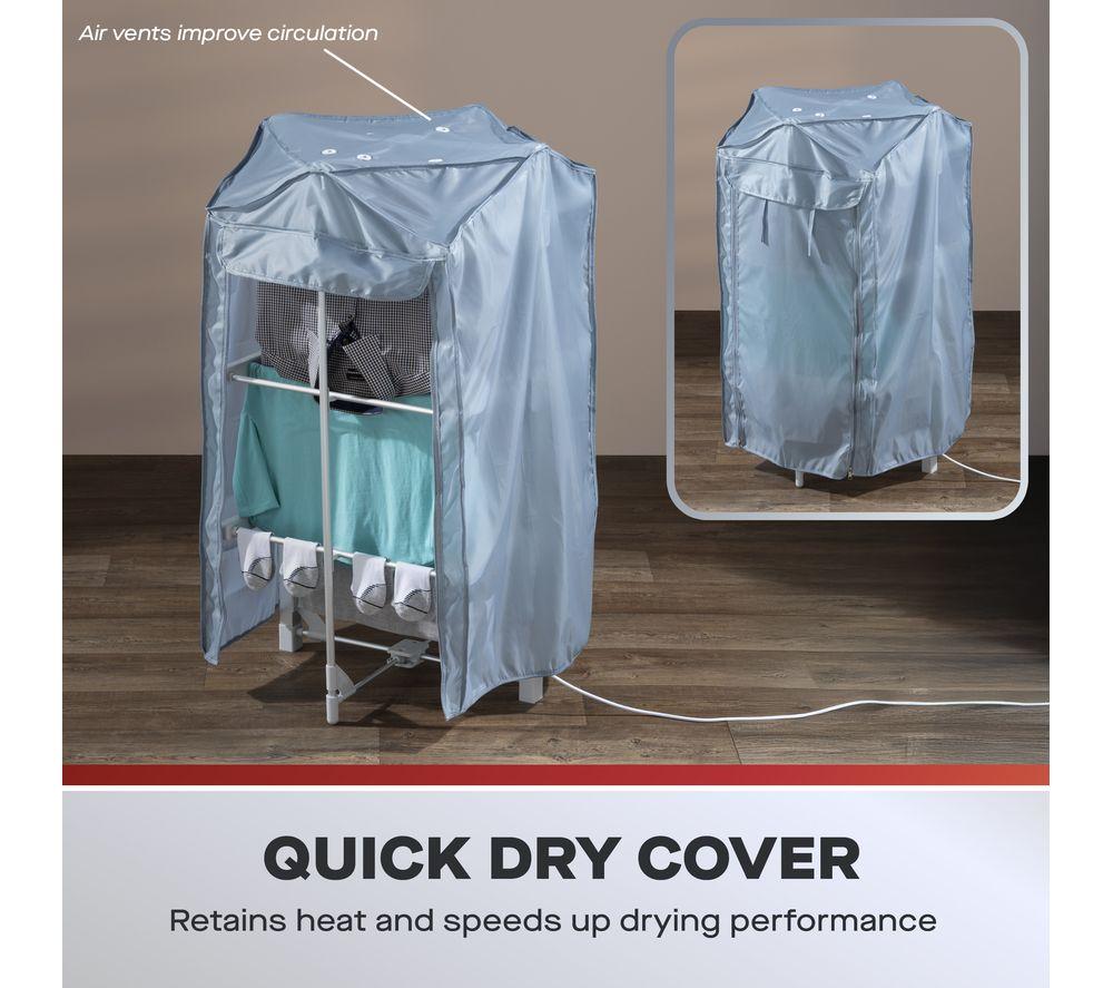 DAEWOO 3-Tier Heated Clothes Airer - Silver image number 4 of 5