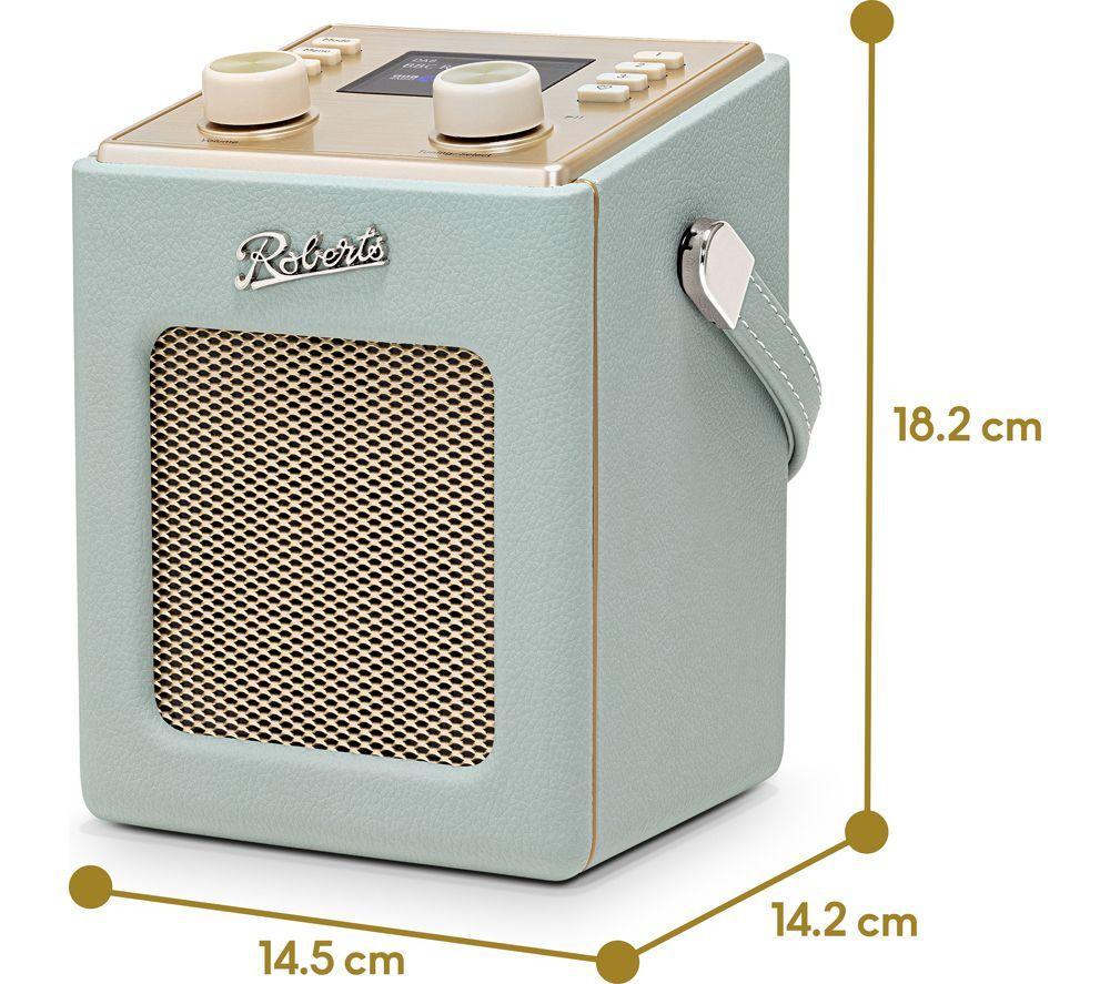 ROBERTS Revival Mini2 Portable DAB+/FM Bluetooth Radio - Duck Egg image number 4 of 6