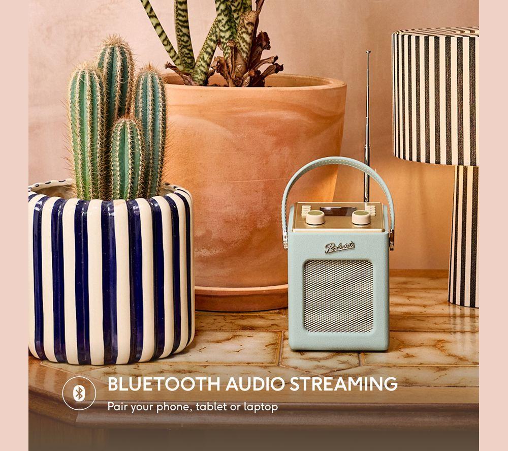 ROBERTS Revival Mini2 Portable DAB+/FM Bluetooth Radio - Duck Egg image number 6 of 6
