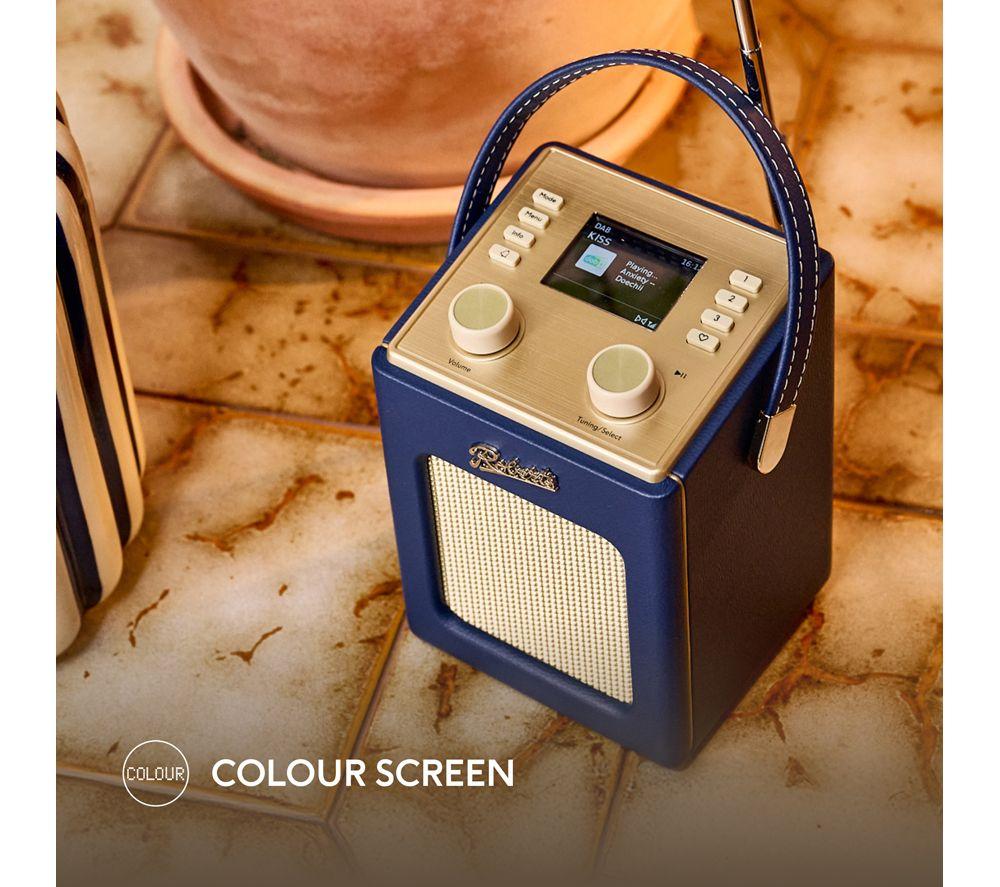 ROBERTS Revival Mini2 Portable DAB+/FM Bluetooth Radio - Midnight Blue image number 4 of 6
