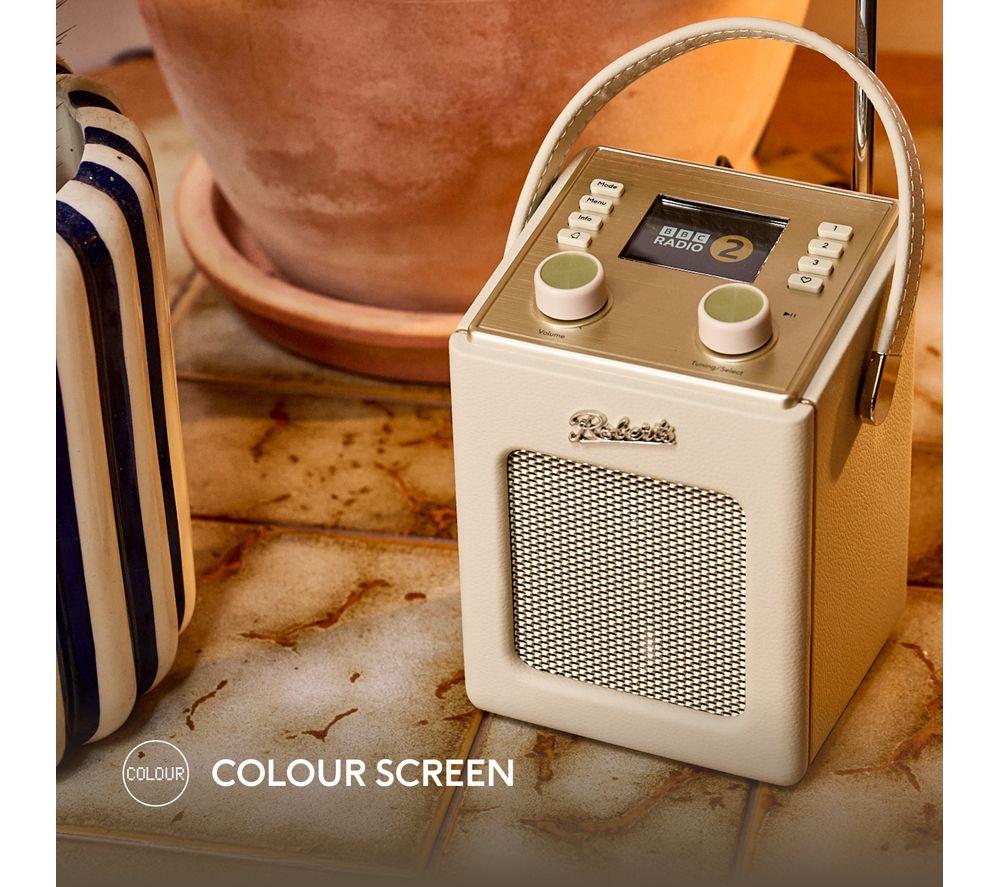 ROBERTS Revival Mini2 Portable DAB+/FM Bluetooth Radio - Pastel Cream image number 3 of 6