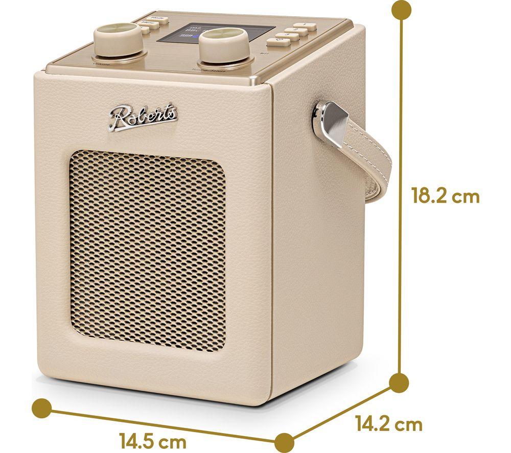 ROBERTS Revival Mini2 Portable DAB+/FM Bluetooth Radio - Pastel Cream image number 4 of 6