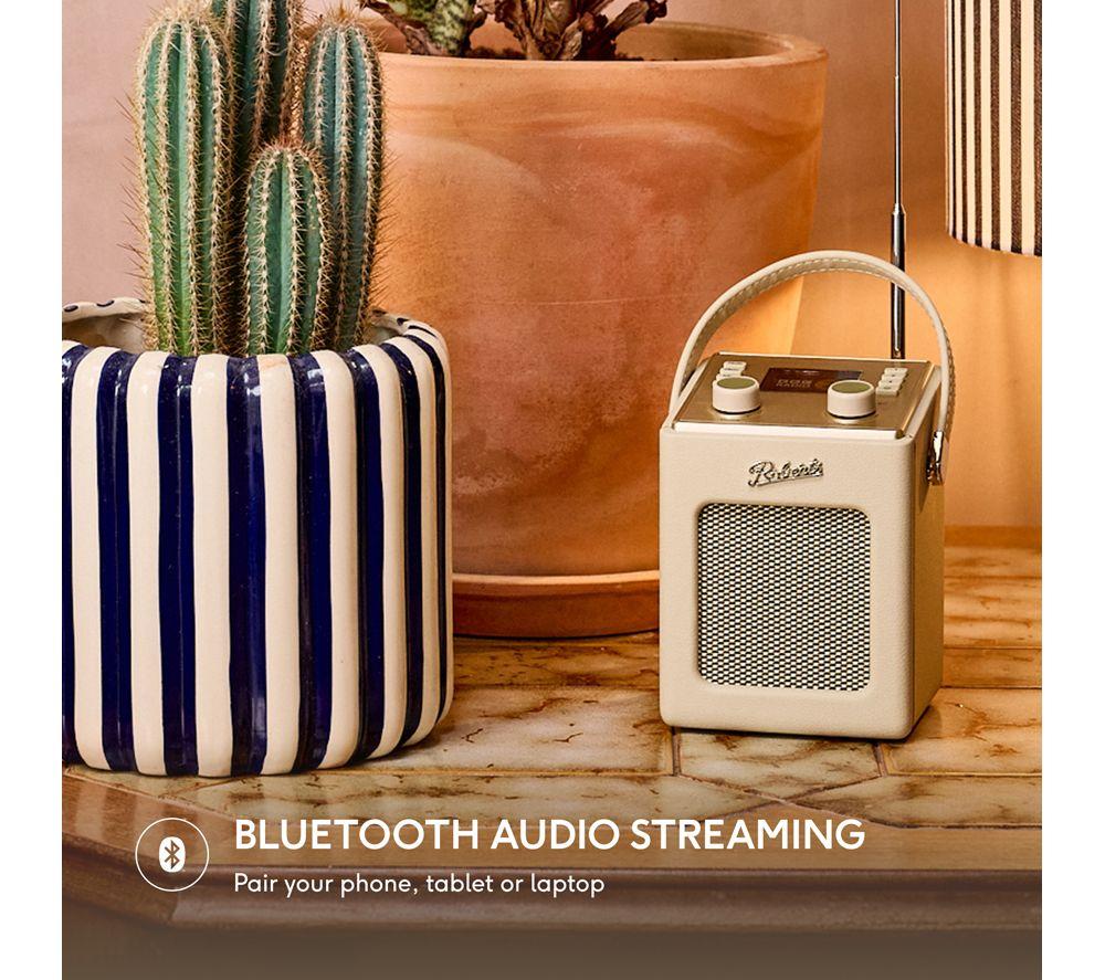 ROBERTS Revival Mini2 Portable DAB+/FM Bluetooth Radio - Pastel Cream image number 6 of 6