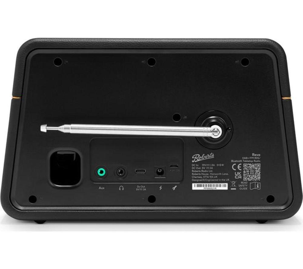 ROBERTS Reva DAB+/FM Retro Bluetooth Radio - Black image number 4 of 5