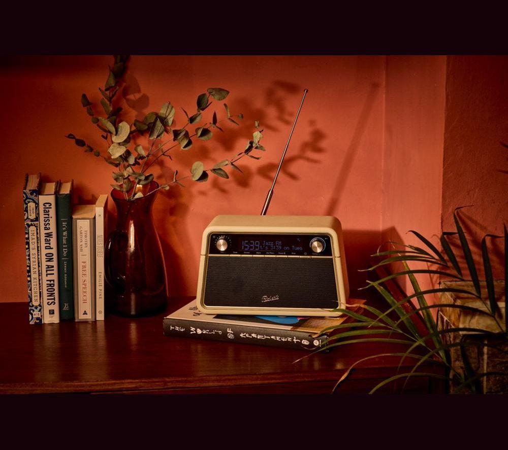 ROBERTS Reva DAB+/FM Retro Bluetooth Radio - Pastel Cream image number 5 of 5