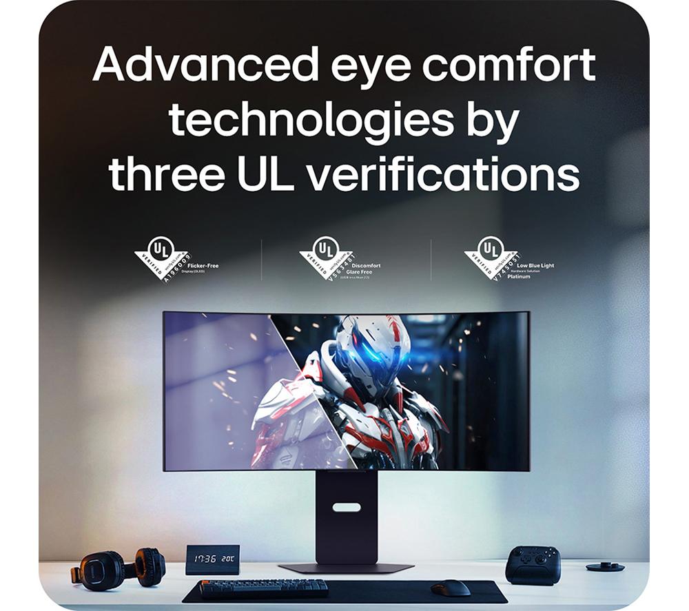 LG UltraGear GX9 34GX900A-B Quad HD 34" Curved WOLED Gaming Monitor - Black image number 16 of 22