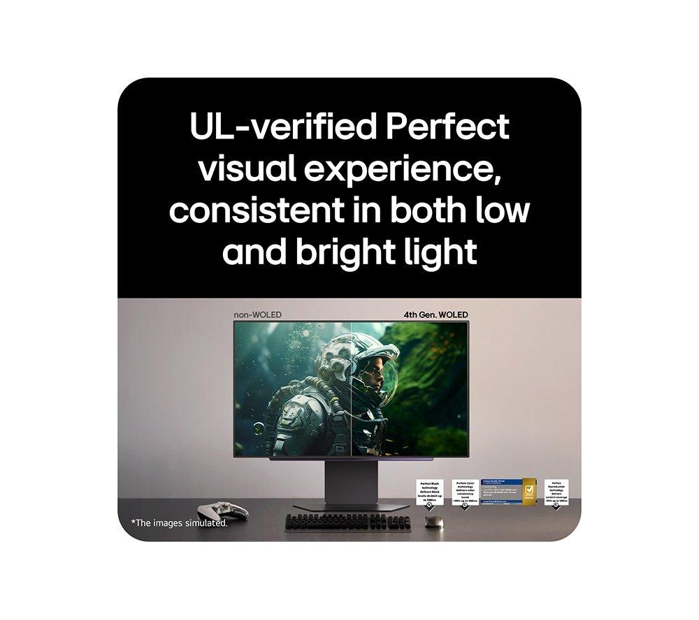LG UltraGear GX7 27GX700A-B.AEK Quad HD 27" OLED Gaming Monitor - Black image number 3 of 26