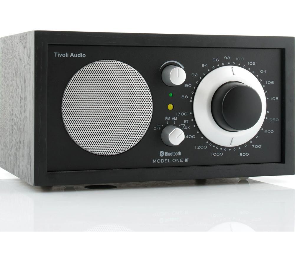 TIVOLI Model One M1BT-0181-ROW FM/AM Bluetooth Radio - Black Ash & Black Silver image number 2 of 3