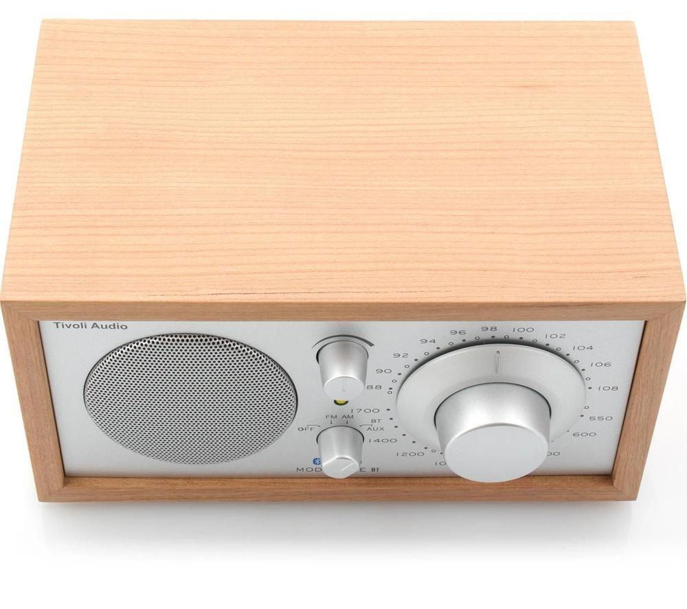 TIVOLI Model One BT M1BT-0184-ROW FM/AM Retro Bluetooth Radio - Cherry & Silver image number 3 of 4