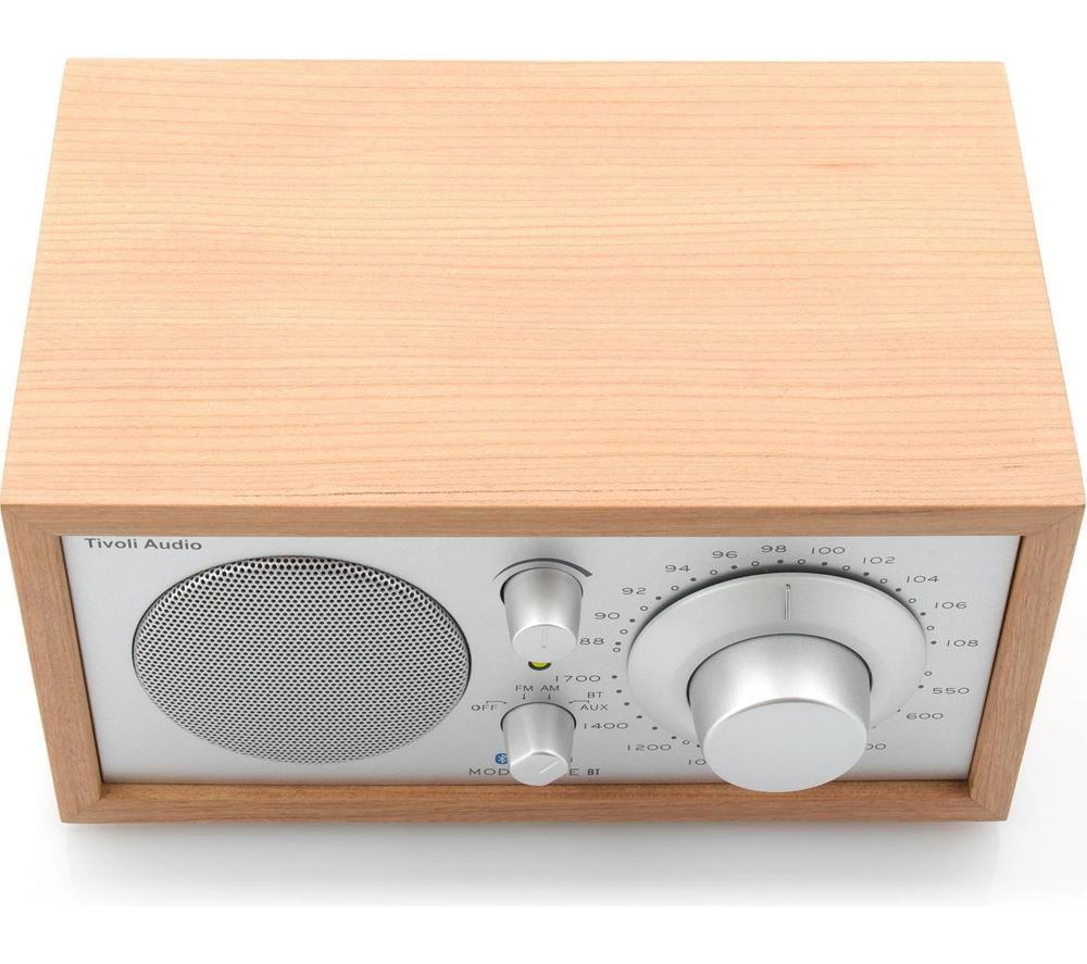 TIVOLI Model One BT M1BT-0184-ROW FM/AM Retro Bluetooth Radio - Cherry & Silver image number 4 of 4