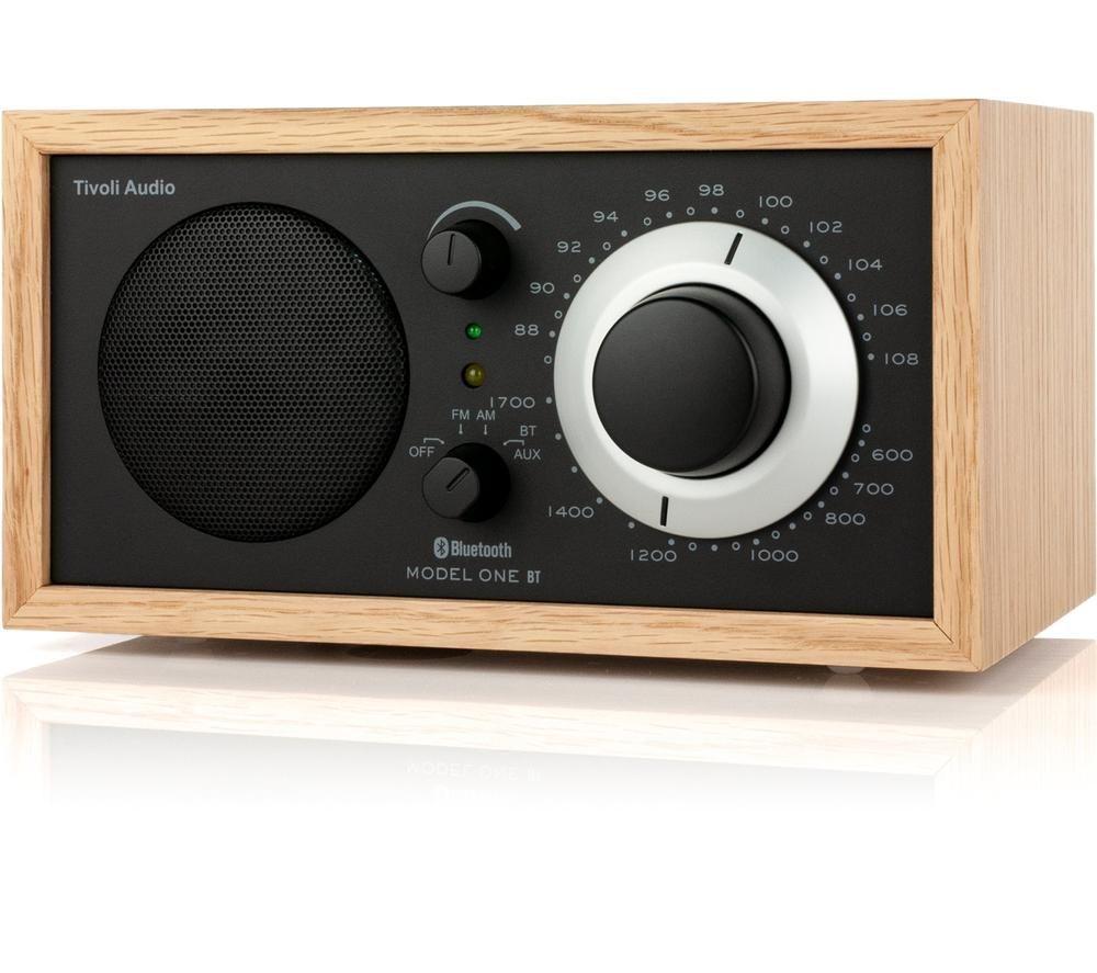 TIVOLI Model One M1BT-0620-ROW FM/AM Bluetooth Radio - Oak & Black image number 3 of 3