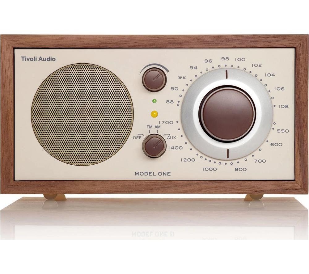 Tivoli Model One M1-0177-Row Fm/Am Retro Radio - Beige, Brown